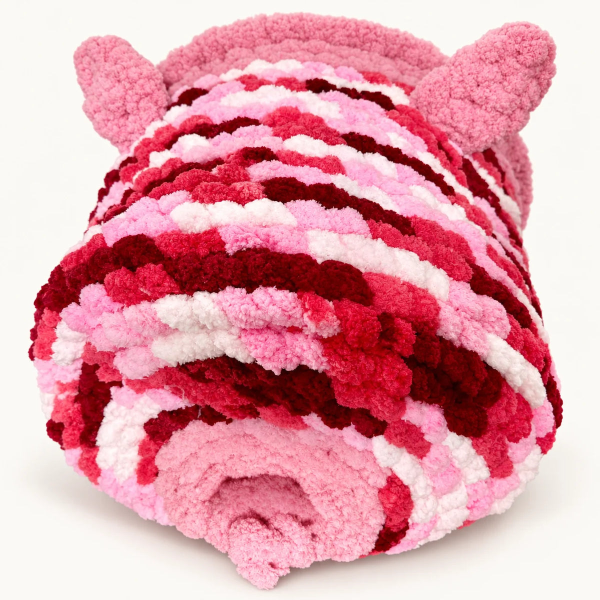 Luxury Chunky Knit Cat Cave Bed with Pom-Pom Toy - Handmade to Order
