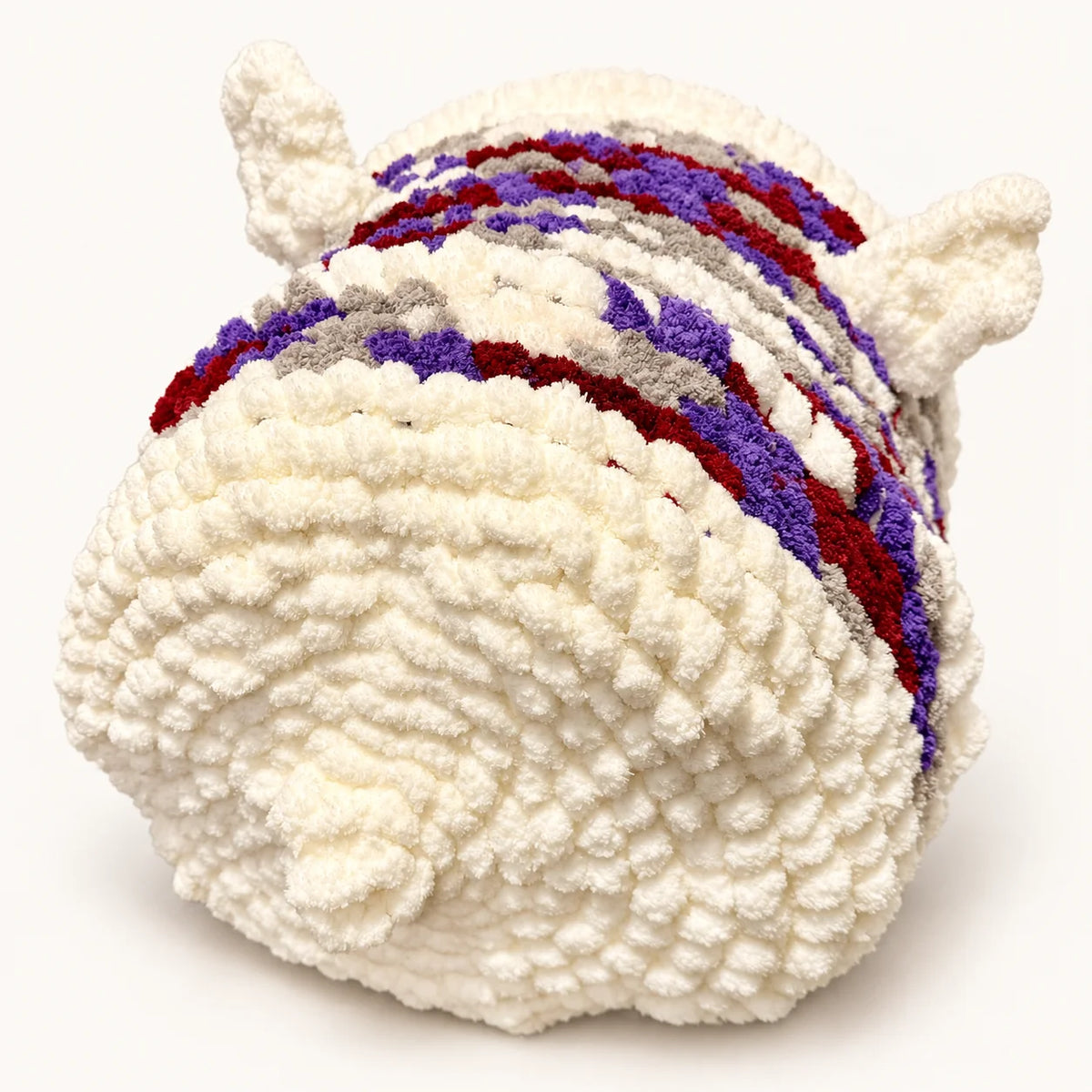 Luxury Chunky Knit Cat Cave Bed with Pom-Pom Toy - Handmade to Order