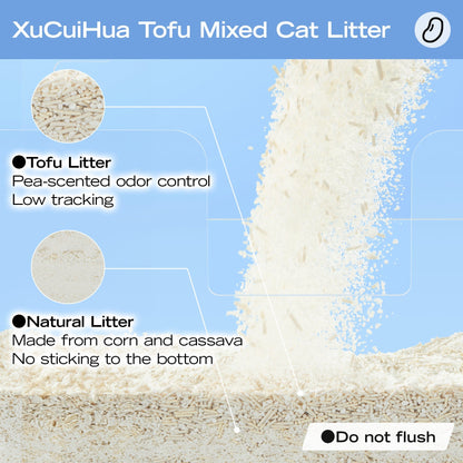 Xu Cuihua Cassava & Tofu Cat Litter (Unscented)-Fussy Cat