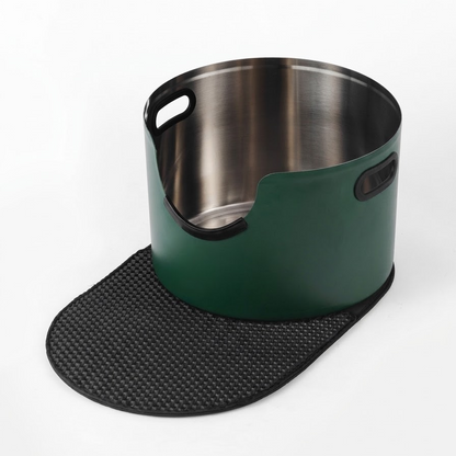 Fussy Cat - The Forest Green Litter Box, 48 Litres. With Litter Mat & Scoop.