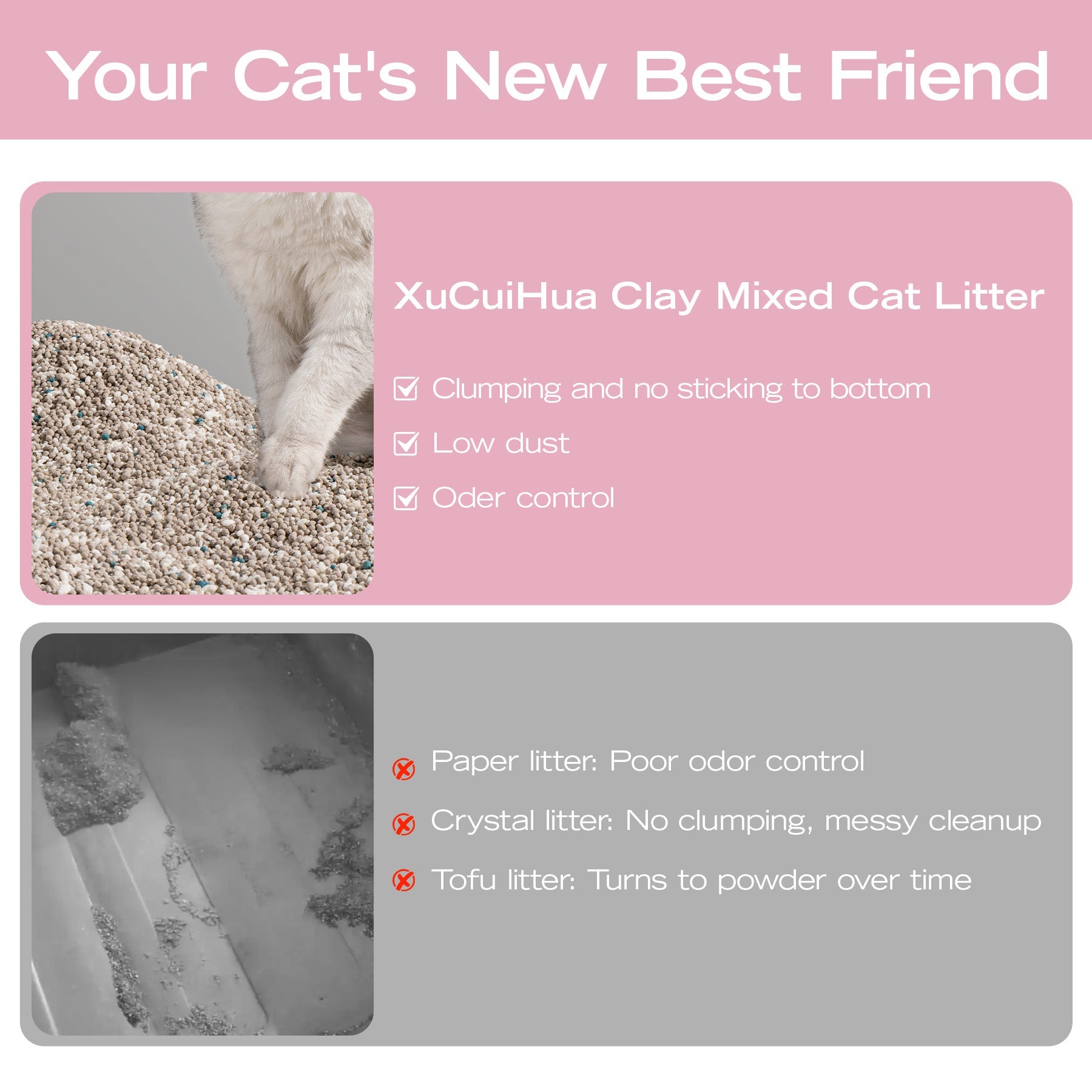 Xu Cuihua Cassava & Bentonite Cat Litter (Unscented)-Fussy Cat
