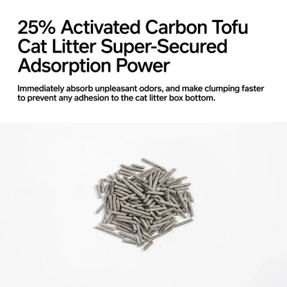 3-in-1 Blend Cat Litter (Tofu, Spherical Bentonite Clay, Activated Carbon Infused Tofu)-Fussy Cat
