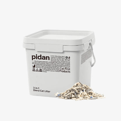 3-in-1 Blend Cat Litter (Tofu, Spherical Bentonite Clay, Activated Carbon Infused Tofu)-Fussy Cat