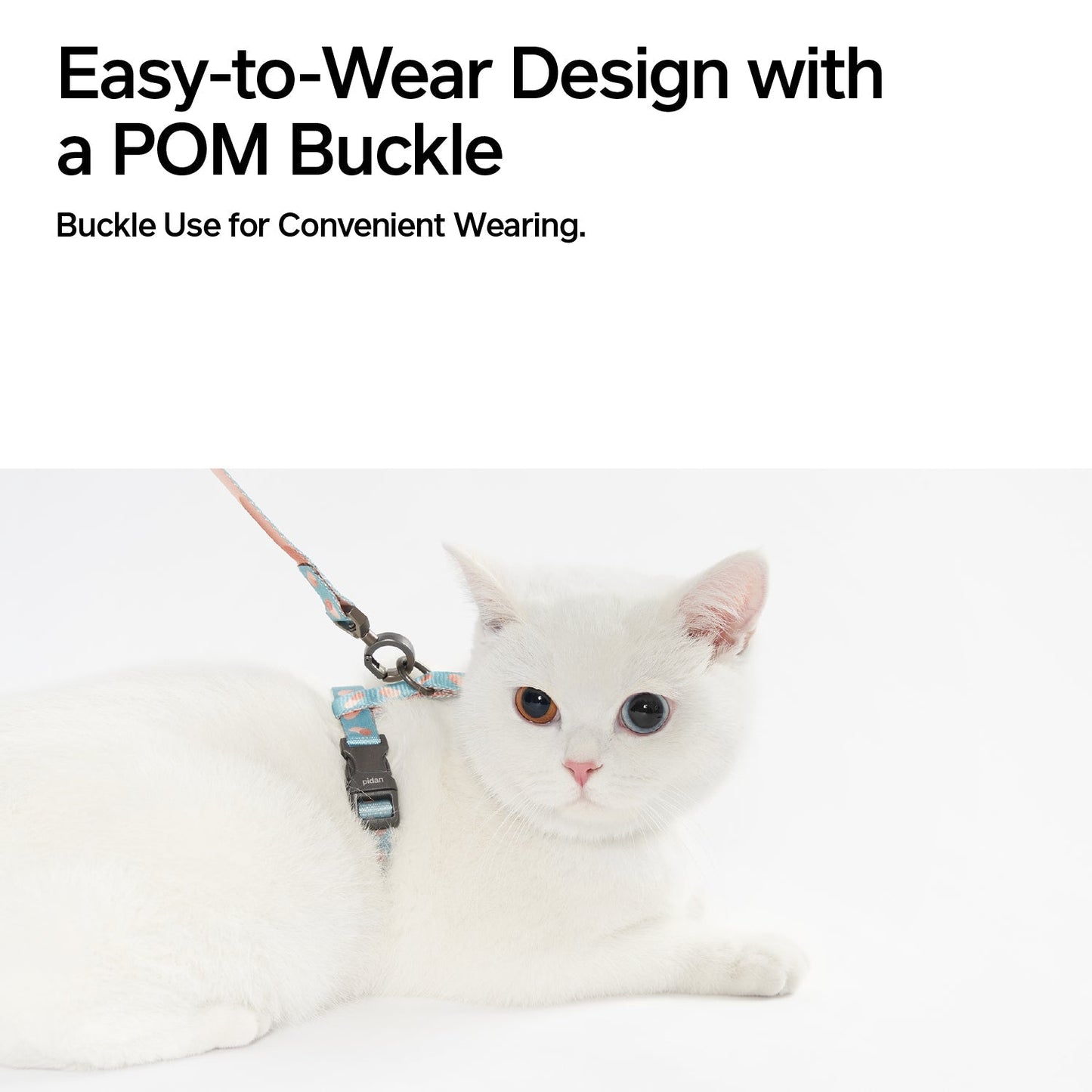 pidan Cat Harness and Lead Set | Escape Proof | 120cm Leash-Fussy Cat