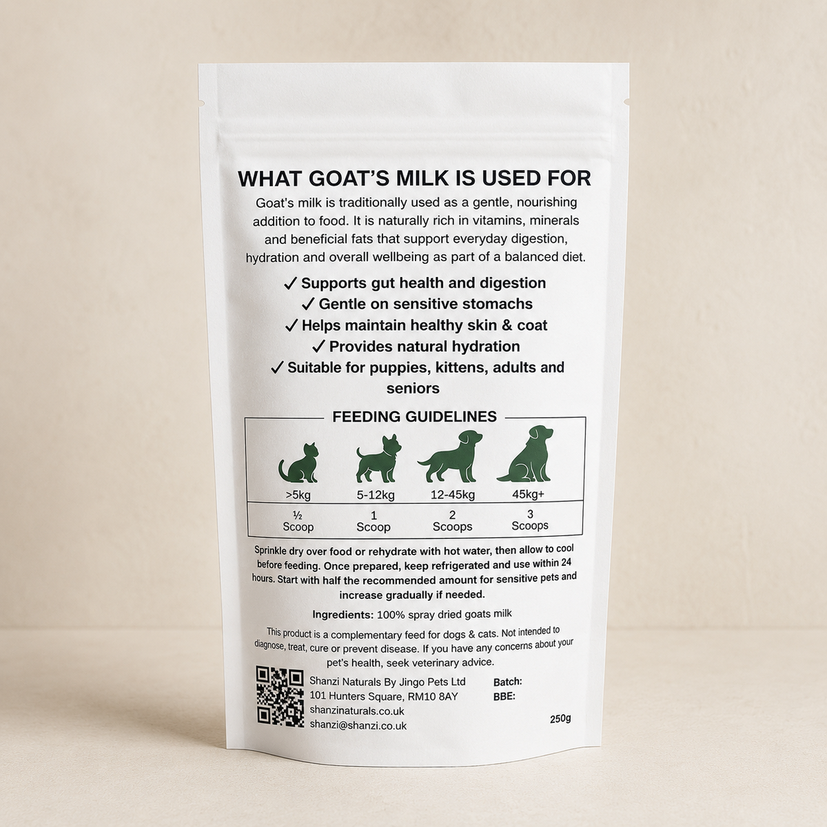 Whole Goat’s Milk Powder for Cats & Dogs – Easy Daily Gut & Nutritional Support