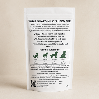 Whole Goat’s Milk Powder for Cats & Dogs – Easy Daily Gut & Nutritional Support