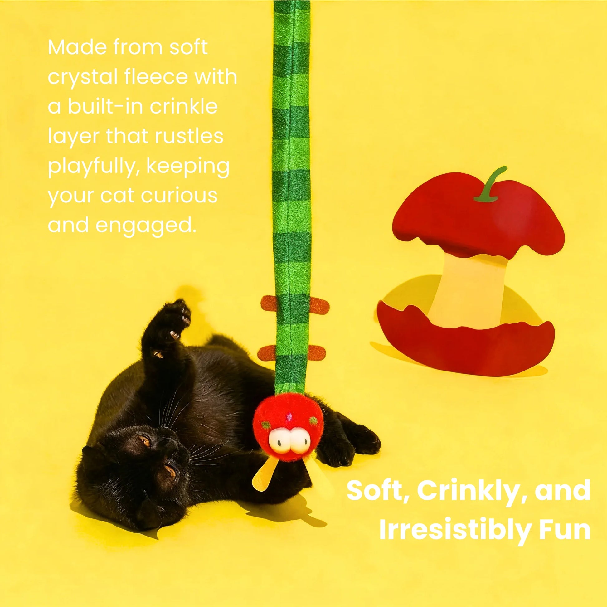 zeze Caterpillar Teaser Wand for Cats-Fussy Cat
