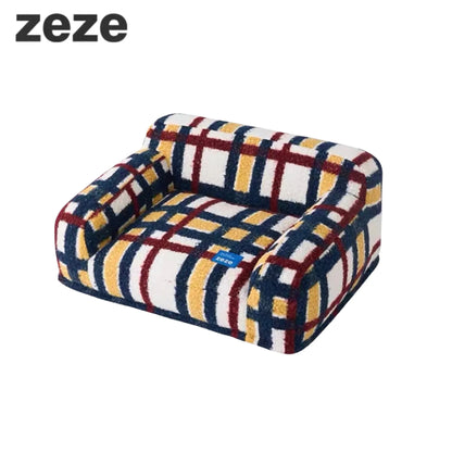 zeze Mondrian Vintage Pet Sofa Bed-Fussy Cat