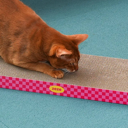 zeze Neon Sweetheart Corrugated Cardboard Cat Scratcher Pad (44 cm)-Fussy Cat