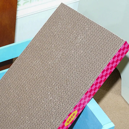 zeze Neon Sweetheart Corrugated Cardboard Cat Scratcher Pad (44 cm)-Fussy Cat